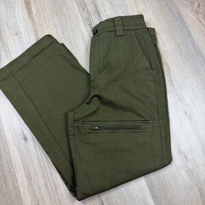 Zara Women’s Wide Leg Heavy Duty Painter Pants. Olive Green. NWOT. Size Medium